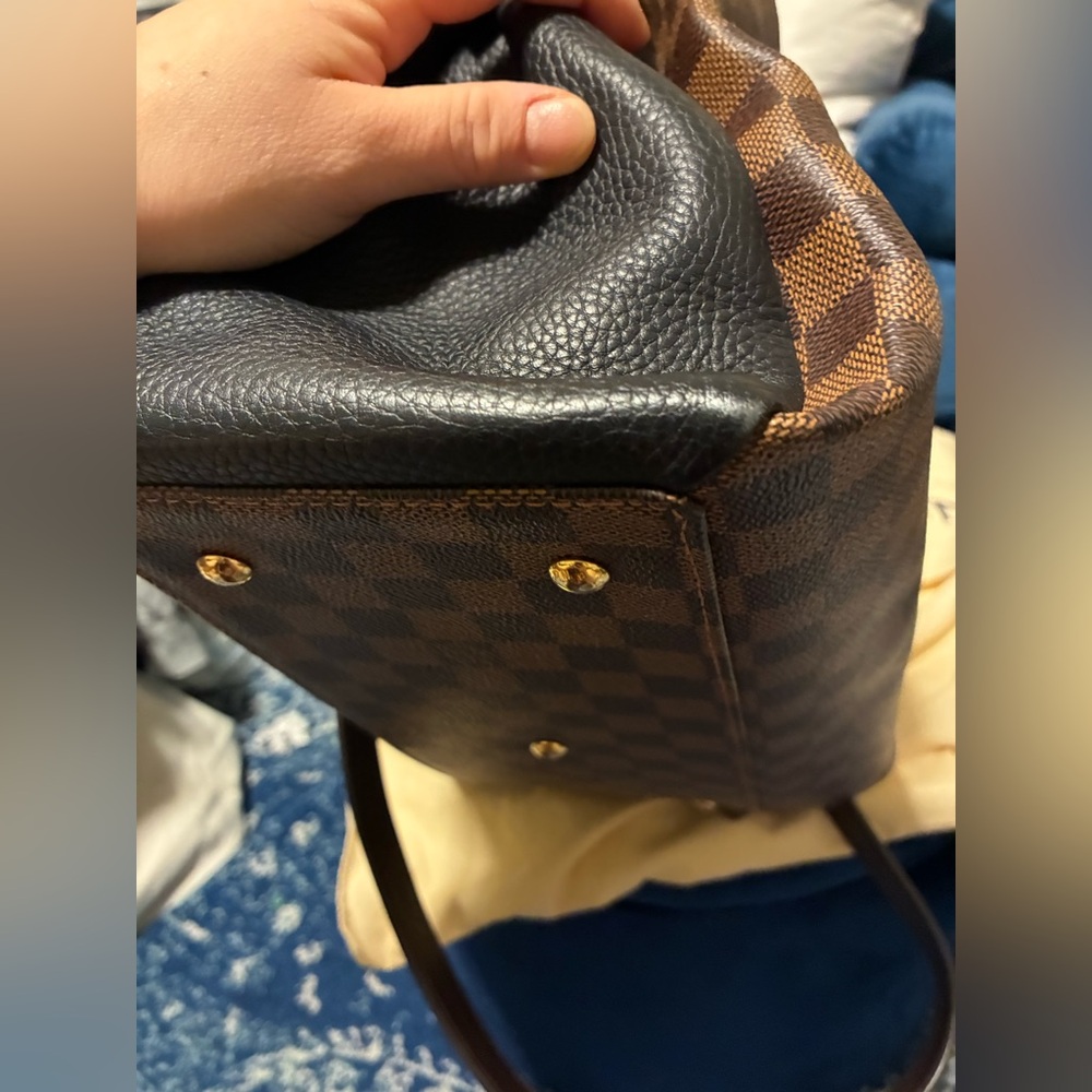 Louis Vuitton Damier Ebene Normandy hand bag with strap and dust bag - Picture 9 of 16